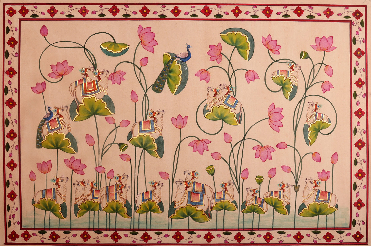 Hand Pichwai Painting (Without Frame)