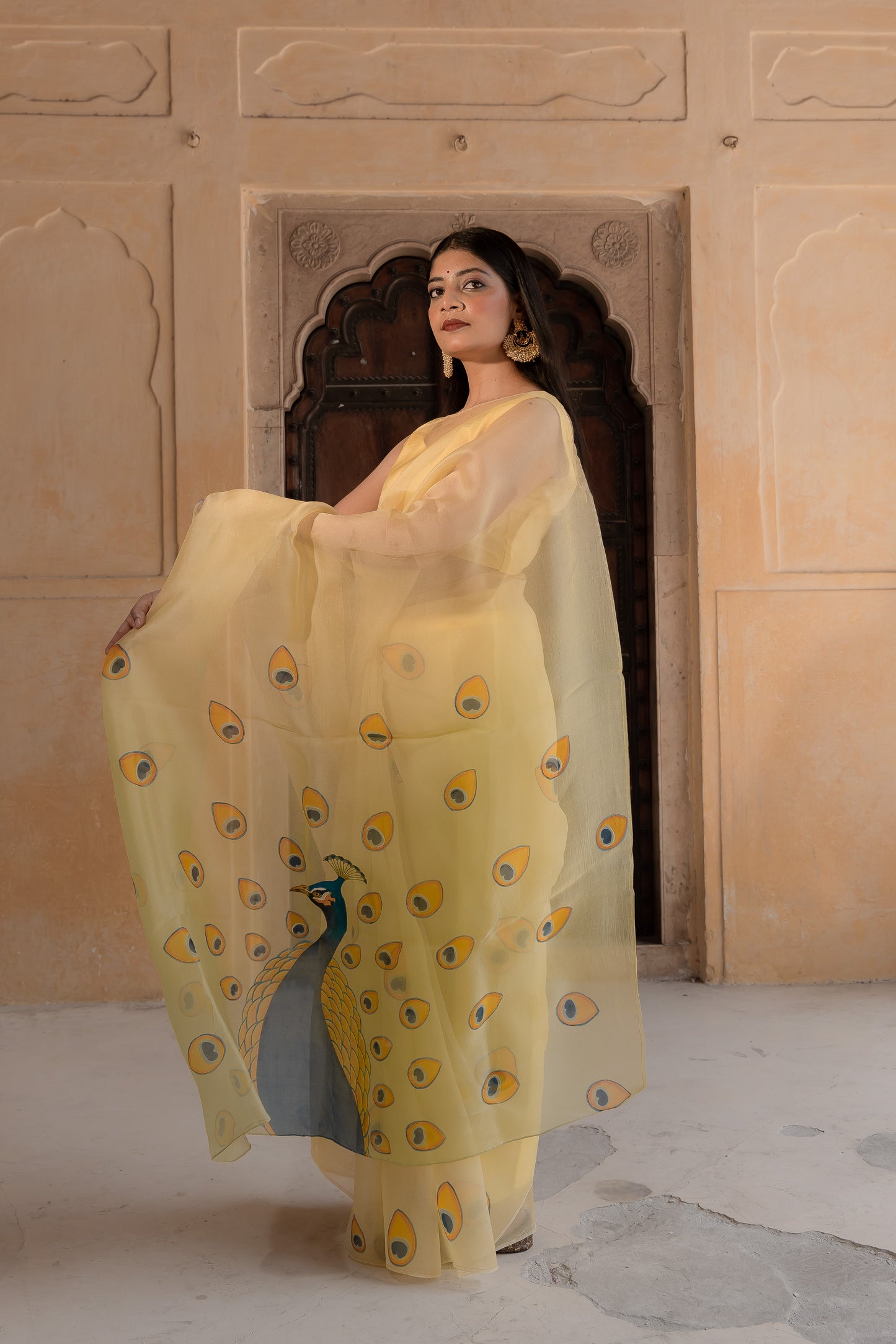 Peacock dreams and yellow beams—my kind of elegance