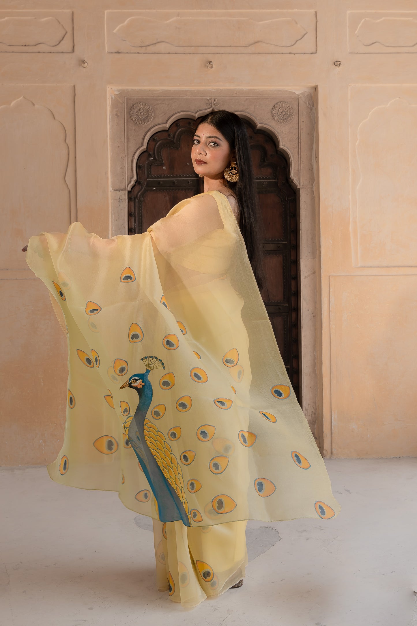 Peacock dreams and yellow beams—my kind of elegance