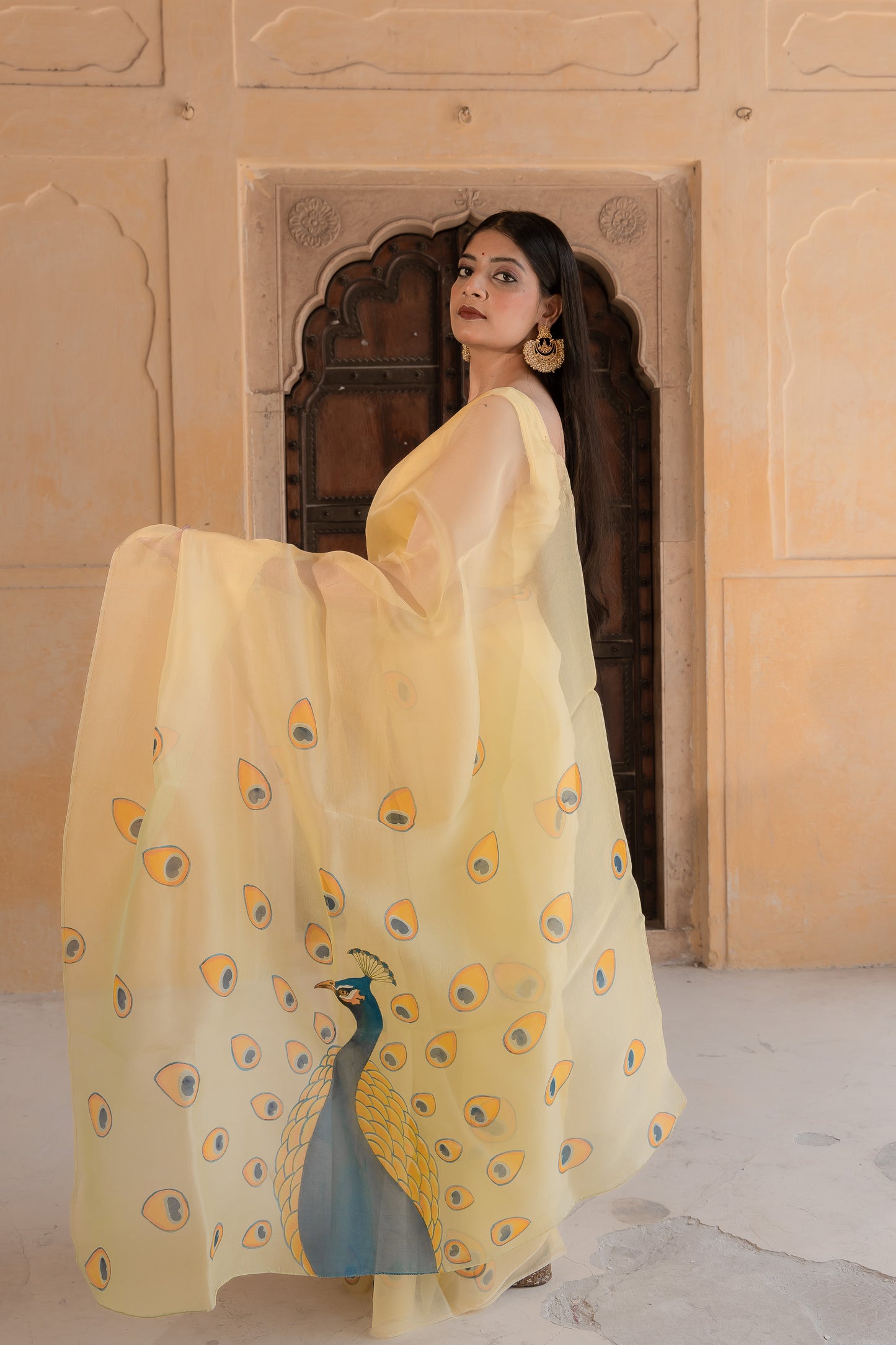Peacock dreams and yellow beams—my kind of elegance