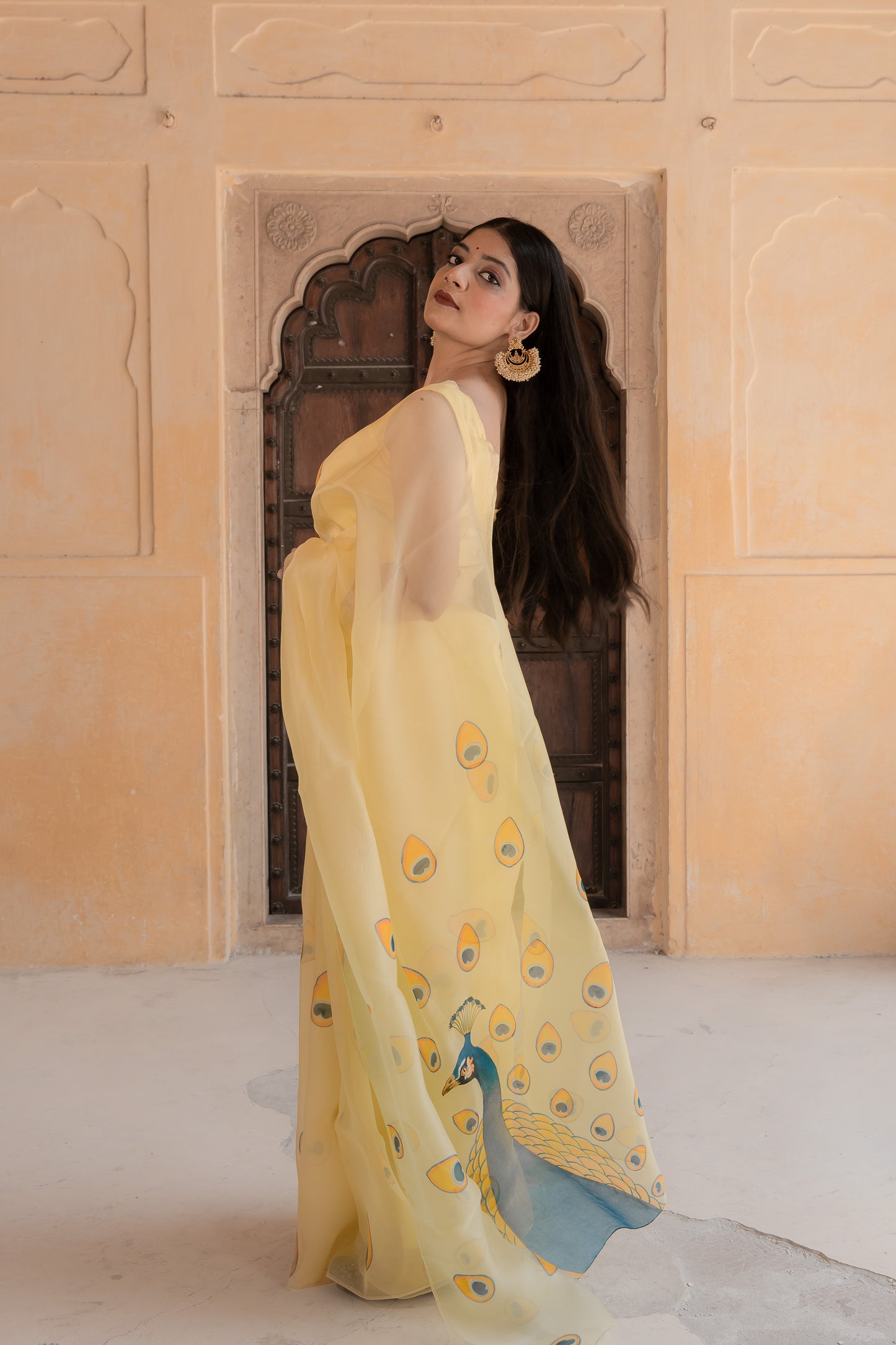 Peacock dreams and yellow beams—my kind of elegance