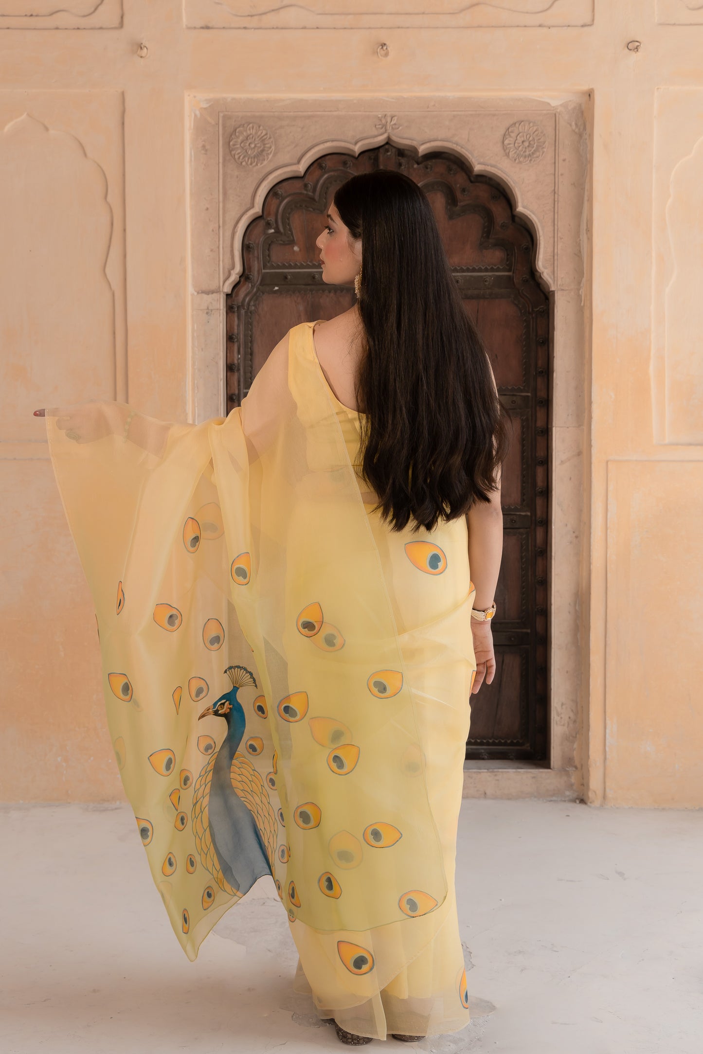 Peacock dreams and yellow beams—my kind of elegance