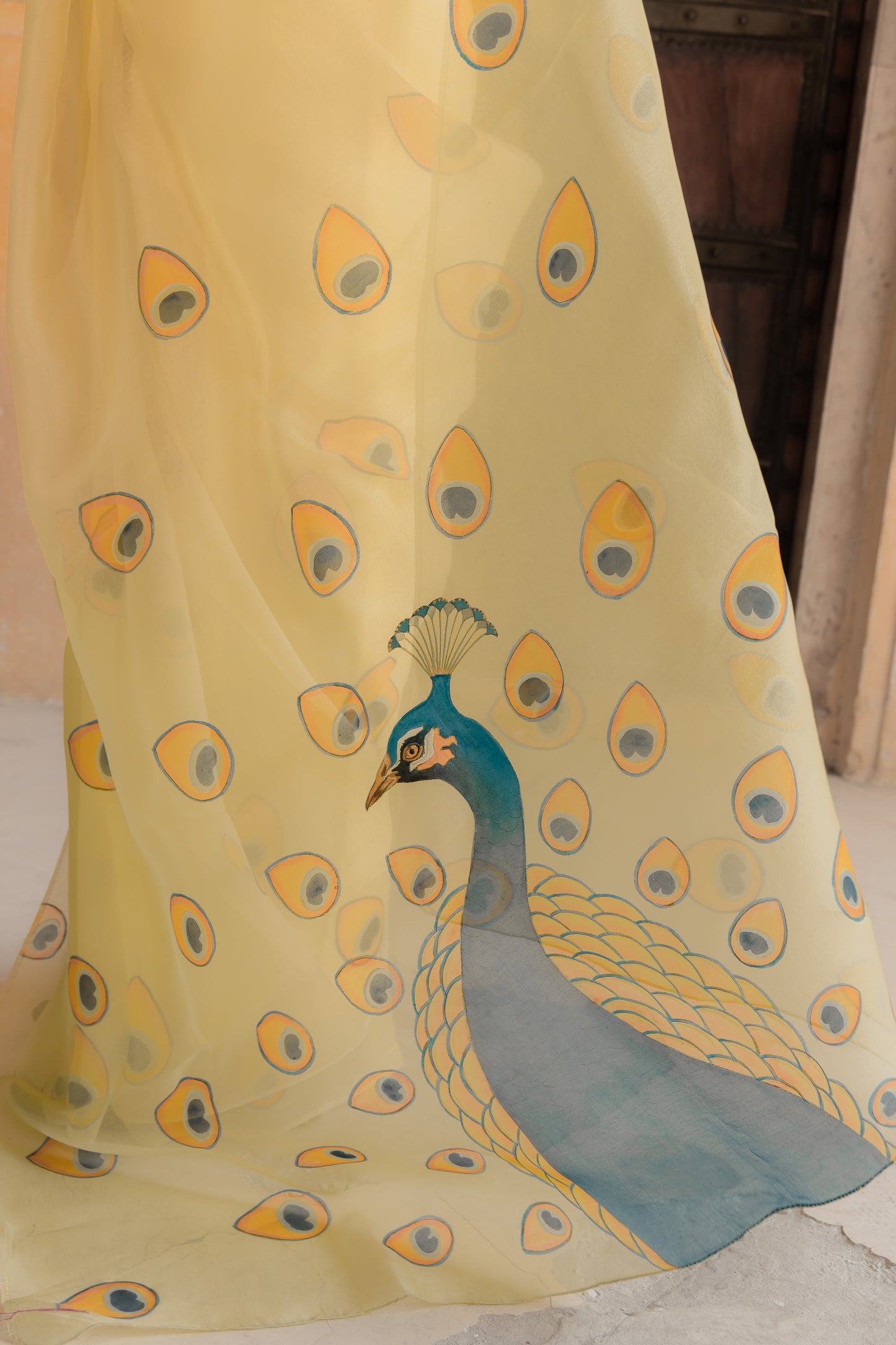 Peacock dreams and yellow beams—my kind of elegance