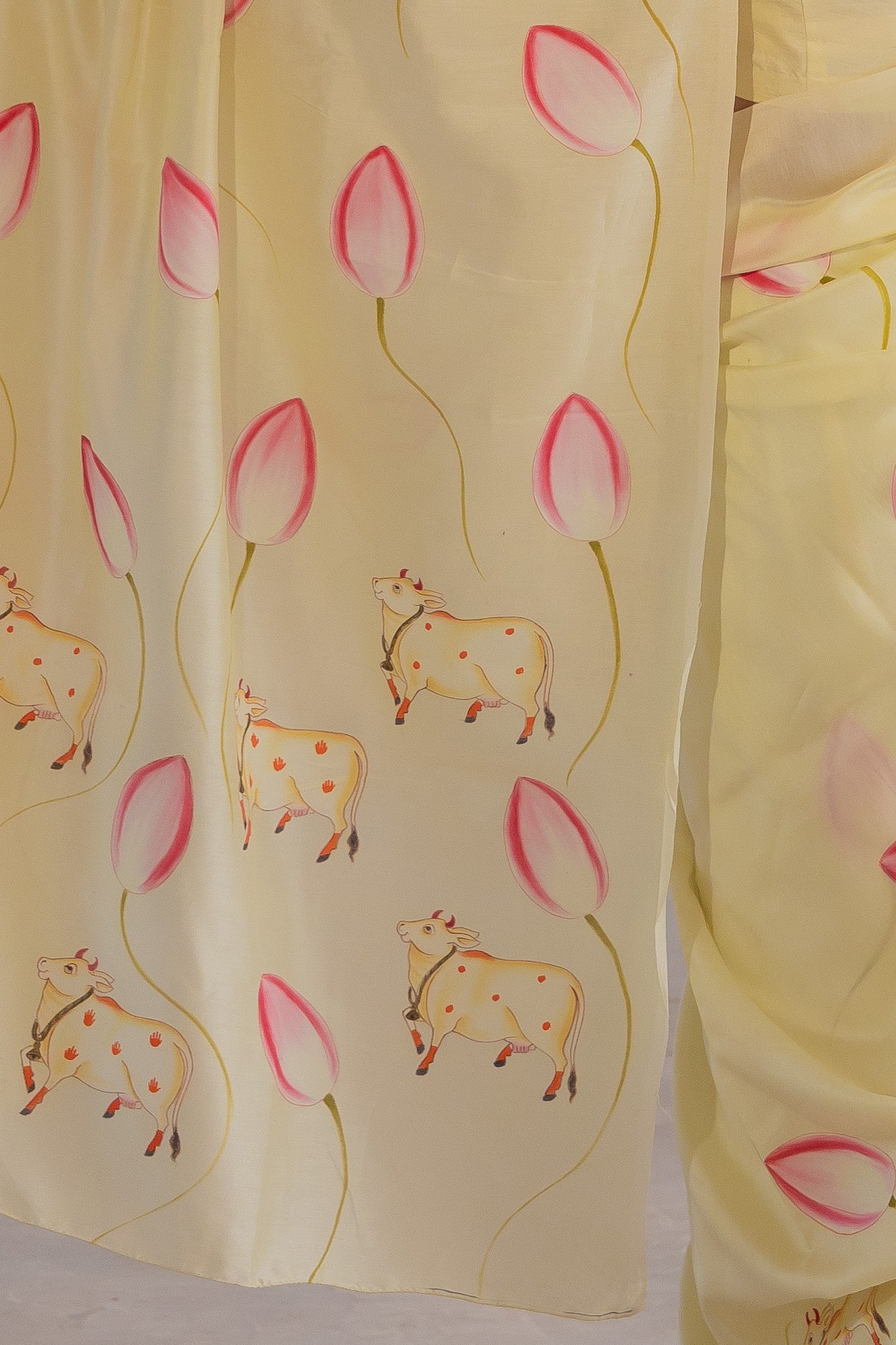 Where lotus blooms and cows roam, elegance finds its home.