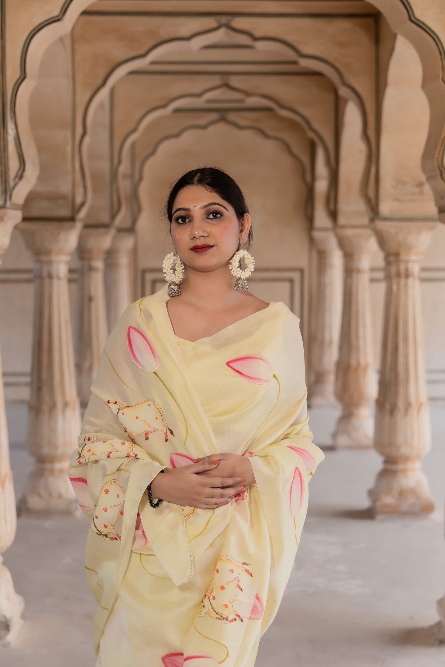Where lotus blooms and cows roam, elegance finds its home.