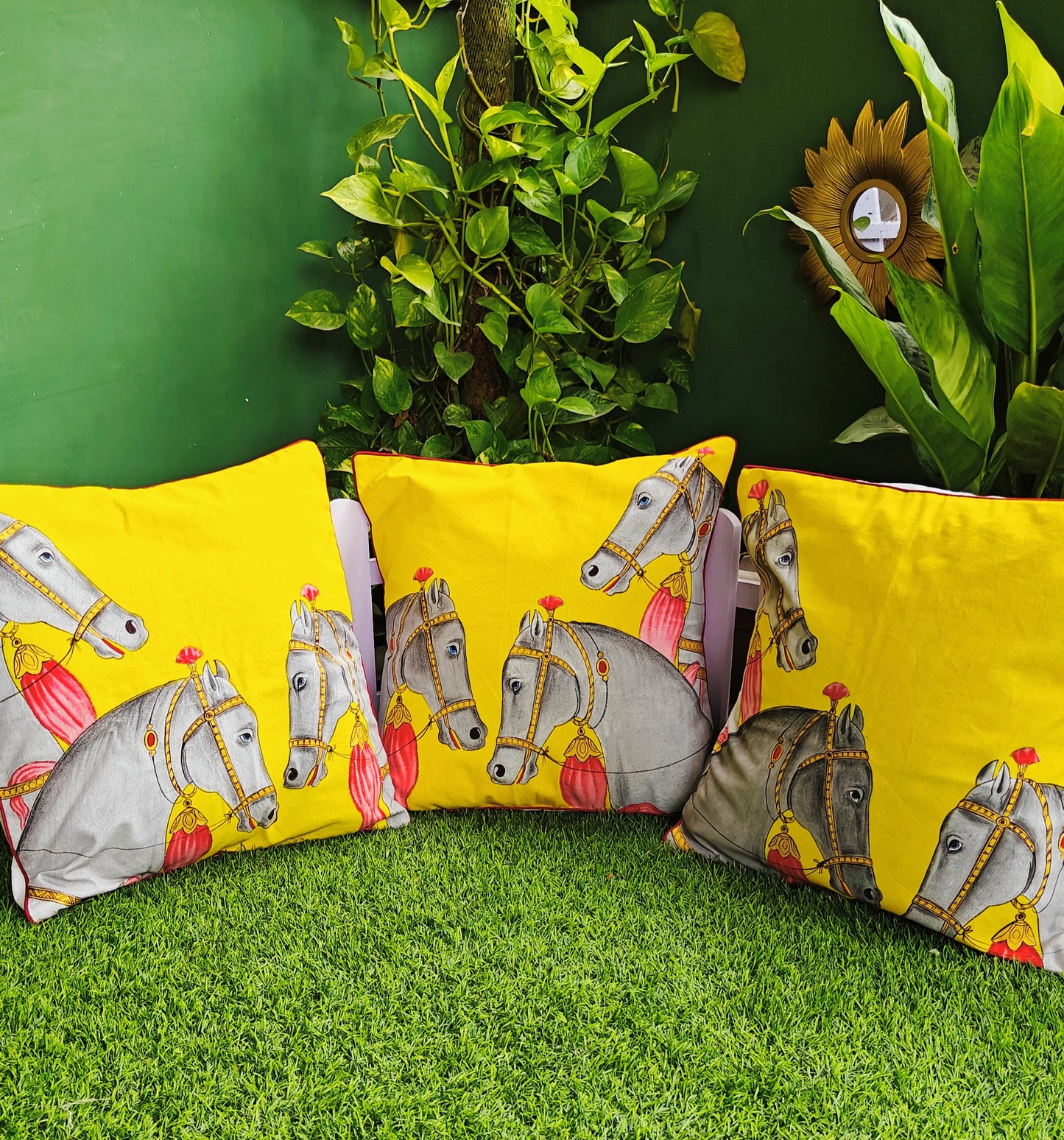 Cushion Covers - Horse (Set of 3)