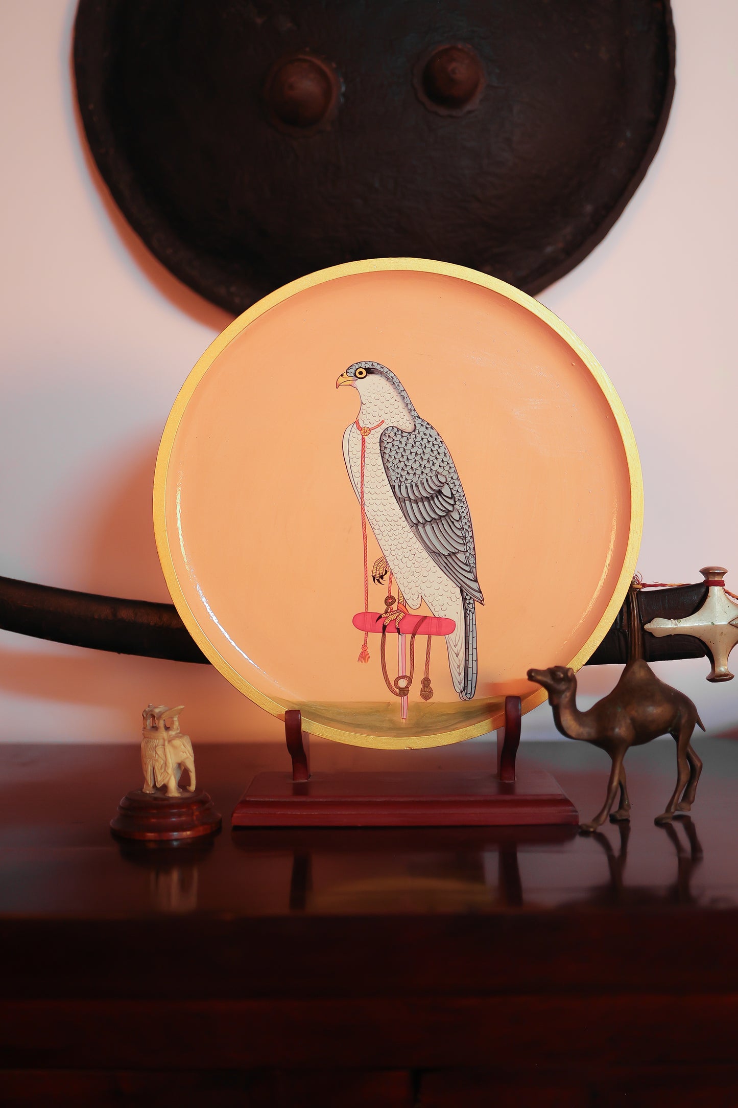 Eagle Handpainted Wall Plate - 12"