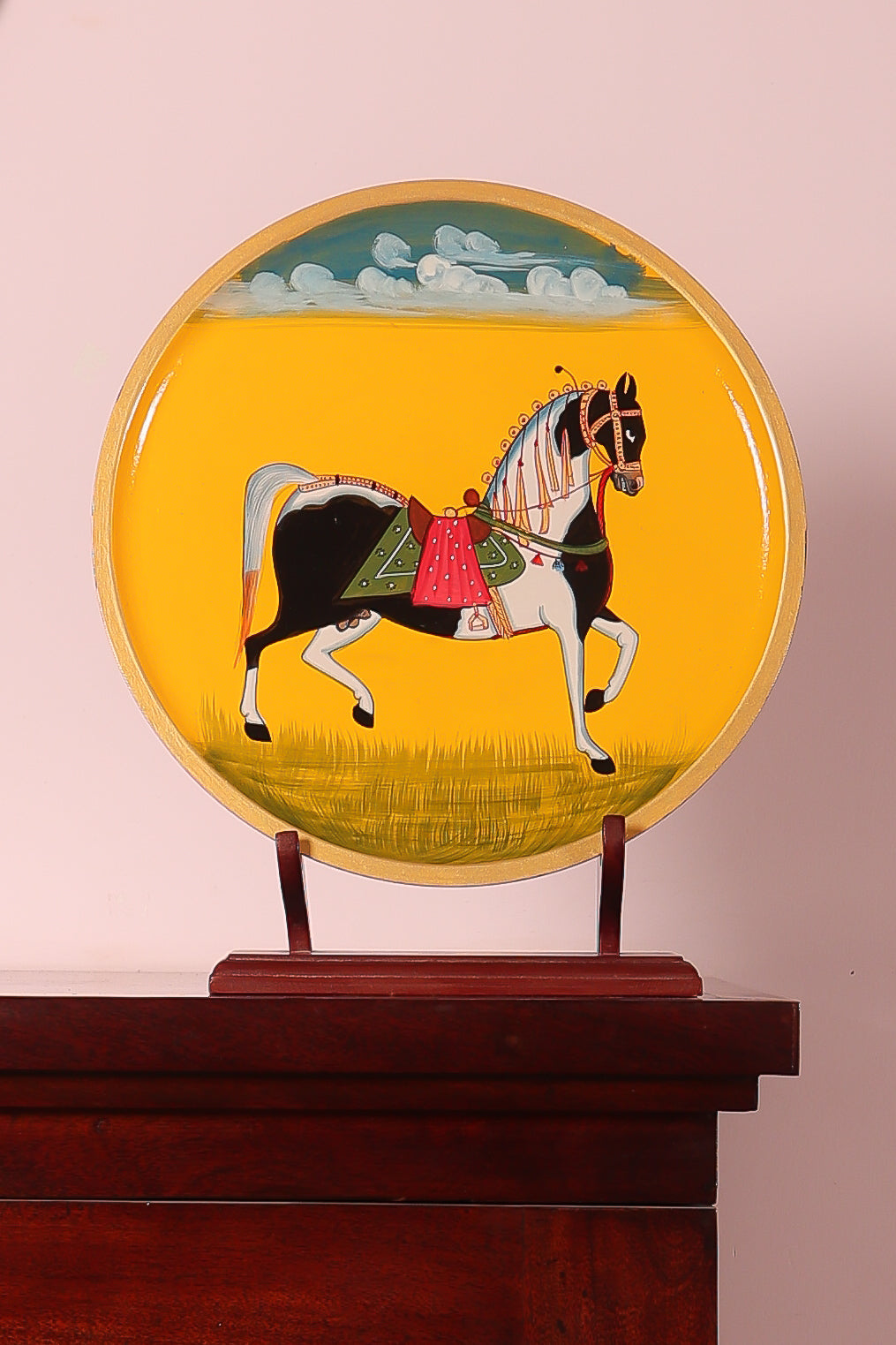 Horse Handpainted Wall Plate - 12"