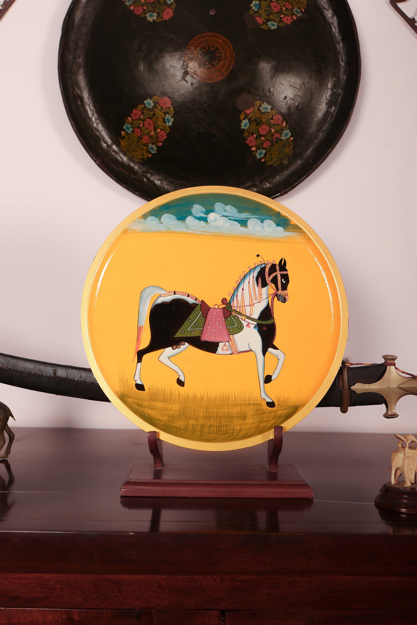 Horse Handpainted Wall Plate - 12"