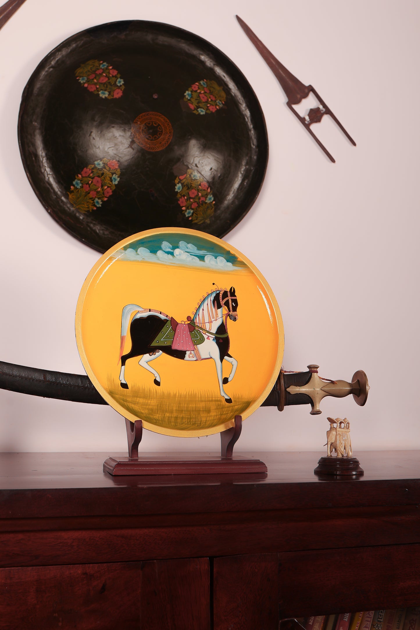 Horse Handpainted Wall Plate - 12"
