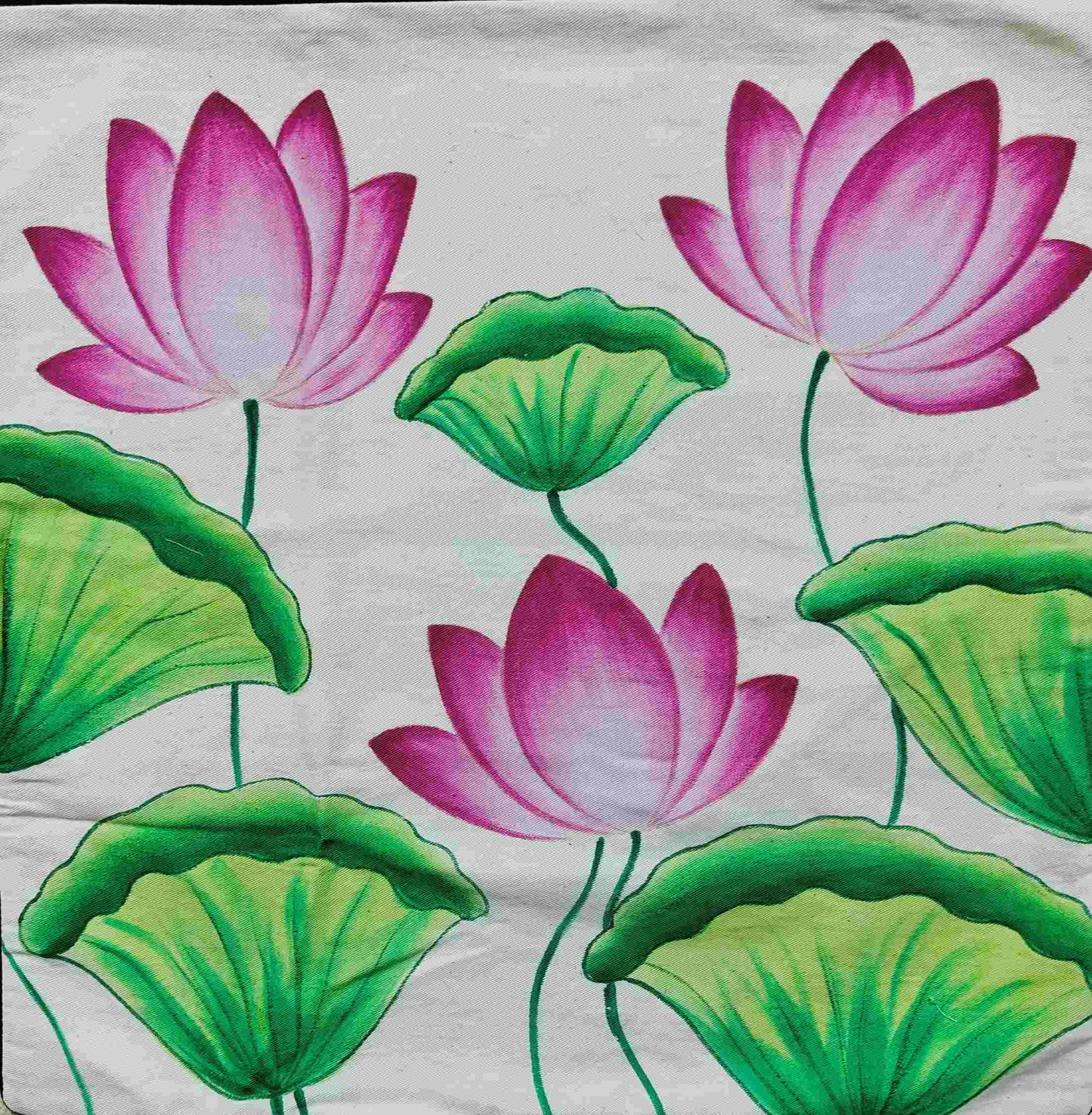 Cushion Cover - Pichwai Lotus Theme (Without Fillers)
