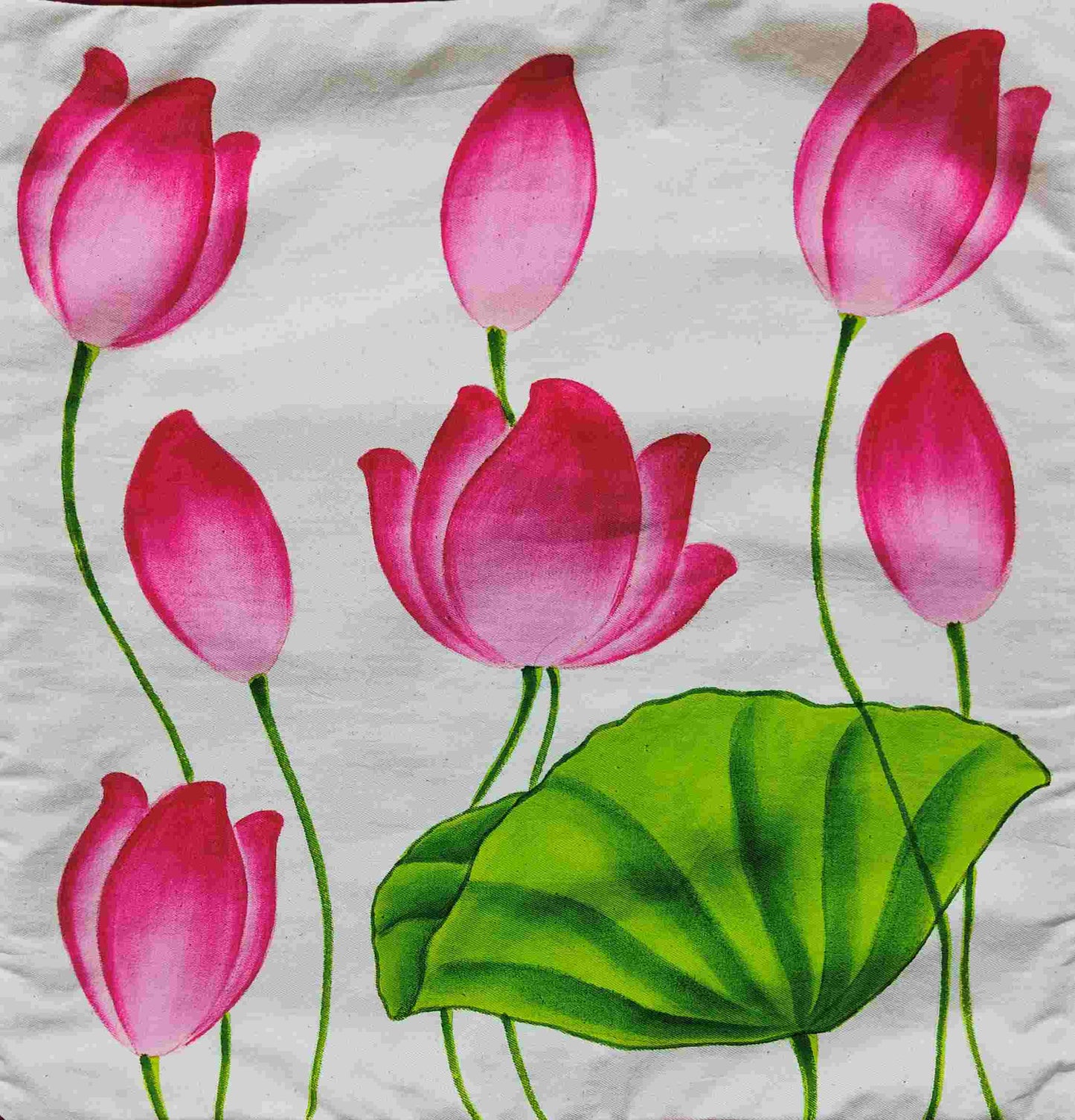 Cushion Cover - Pichwai Lotus Theme (Without Fillers)