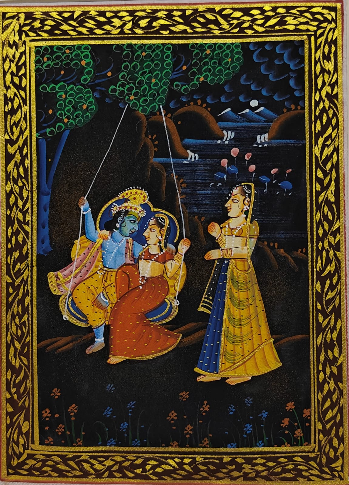 Hand Painting - Radha Krishan (Without Frame)